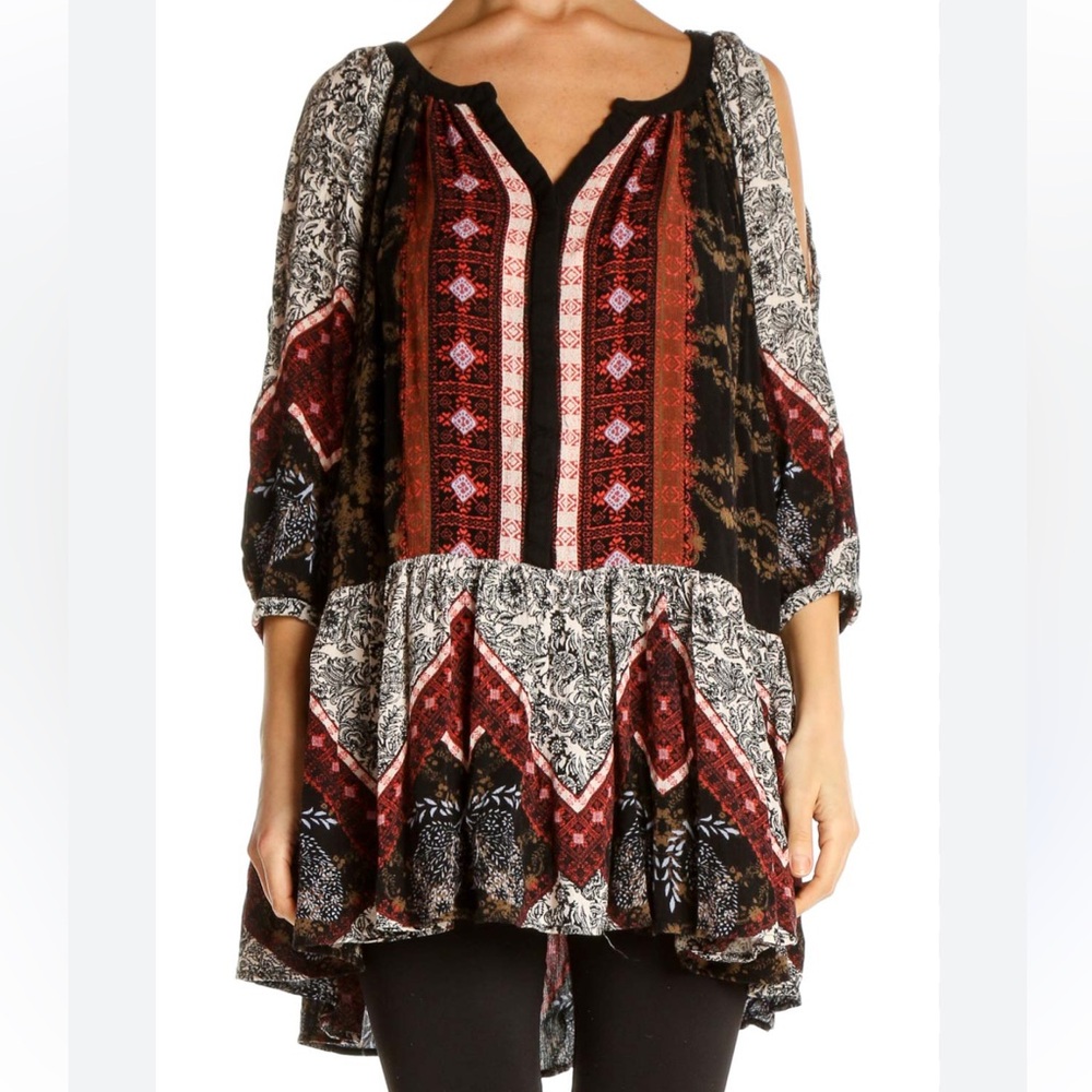 Printed Bohemian Tunic Dress